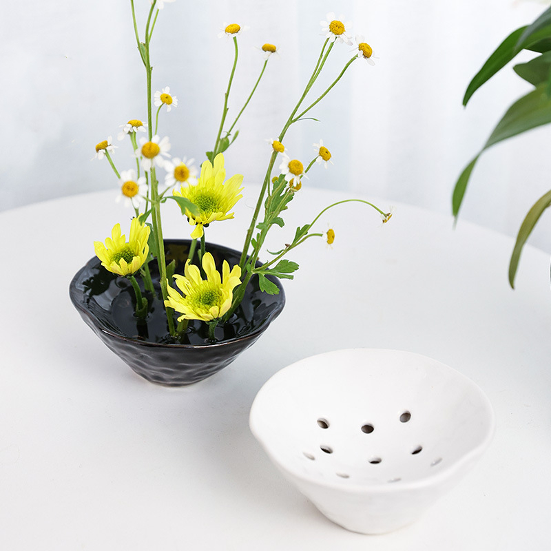 Caves Flower Bowls Ceramics Ze - đánh giá và giá Ikebana Vase Kenzan