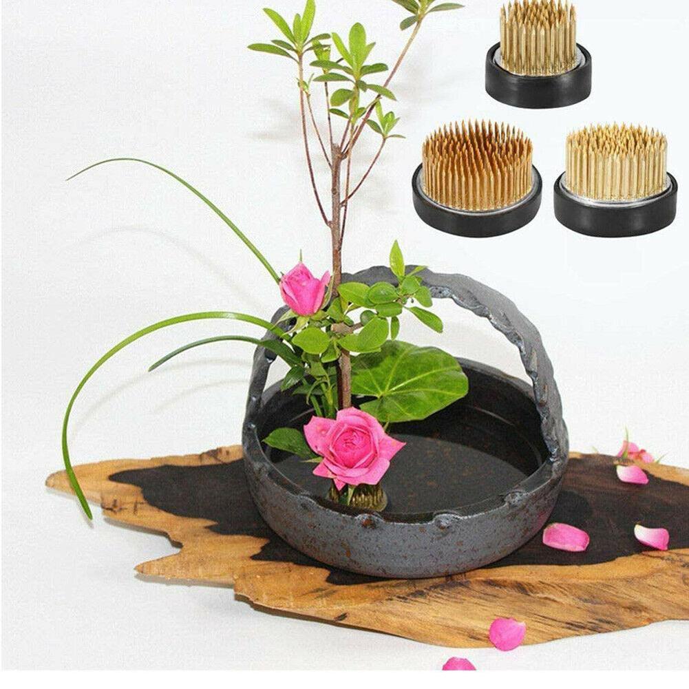 Round Ikebana Flower Frog With - đánh giá và giá Ikebana Vase Kenzan