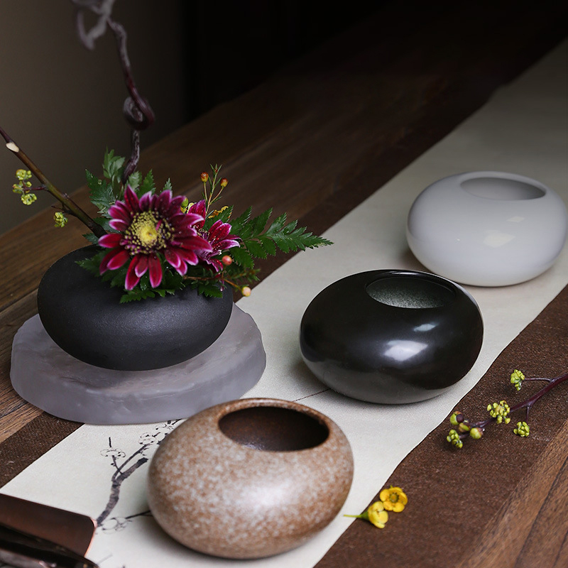 Ceramic Vase Japanese Style Ik - đánh giá và giá Ikebana Vase Kenzan