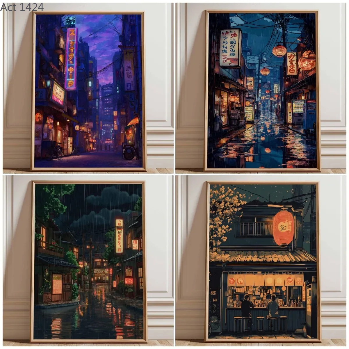 Neon Tokyo Street Poster Print - đánh giá và giá Japanese Lifestyle Anime